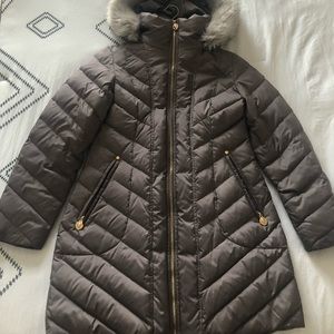 ANNE KLEIN Winter Jacket (Brown: Size S)